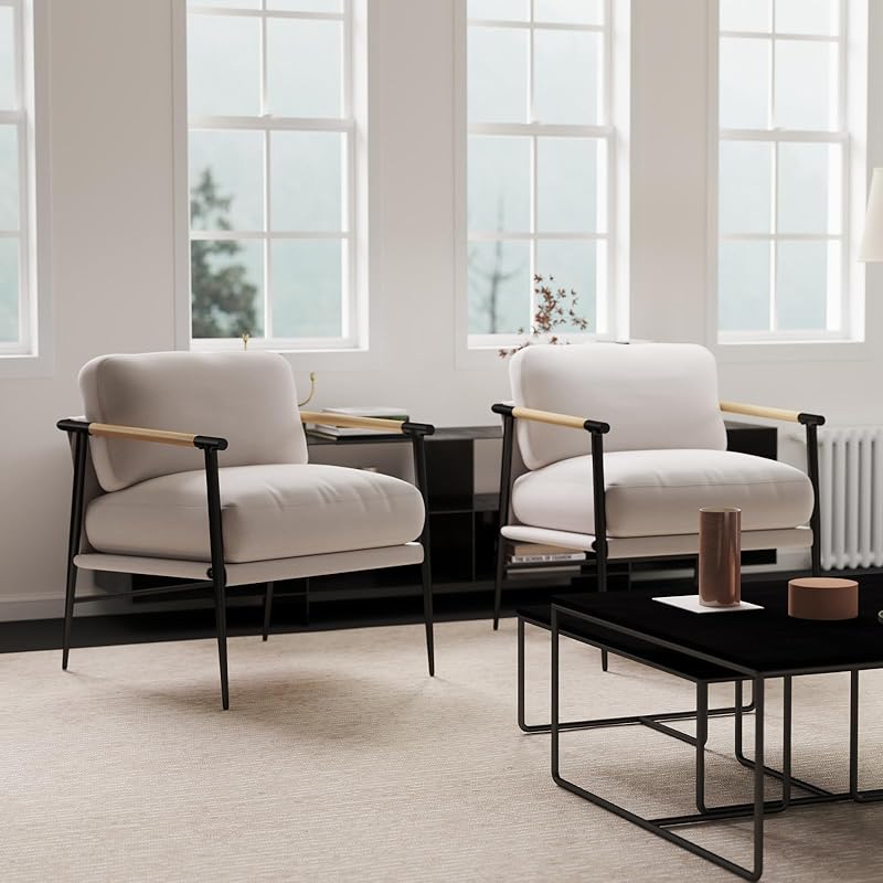 Ya-Home Mid Century Armchair Upholstered Reception