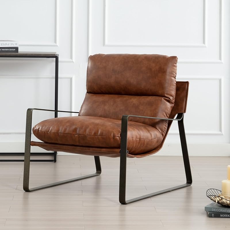 Ya-Home Mid Century Leather Upholstered Reception